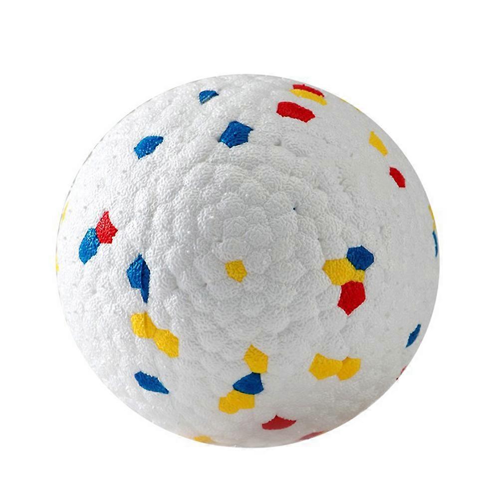 Pet Teething Toy Ball Chew Resistant Red 7x7x7cm Fall Resistant 1Pcs
