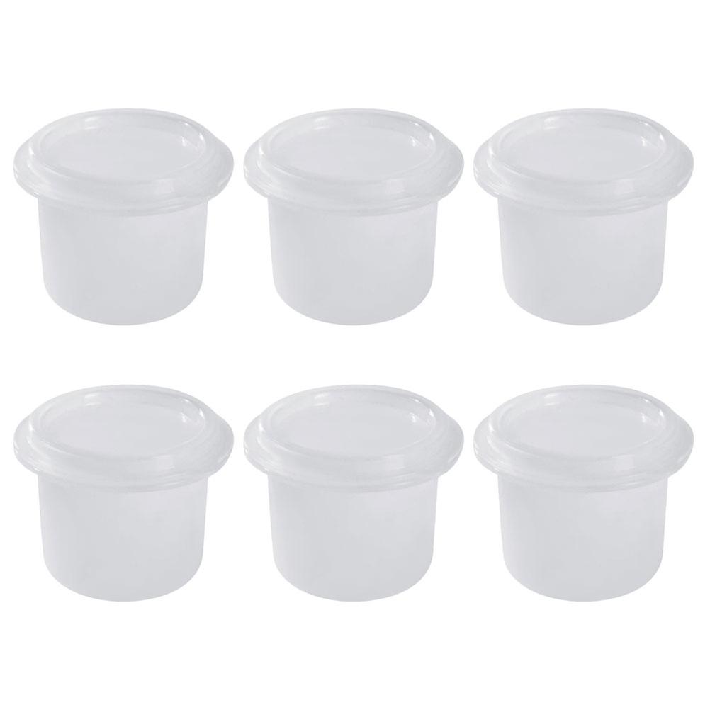 Plastic Ice Molds Ice Cube Molds Bars Transparent 5.5X5.5X4.5CM Jelly Making 6Pcs