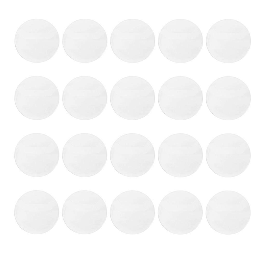 20pcs Round Badge Cover Protectors – Thick Display & Storage Covers for Badges