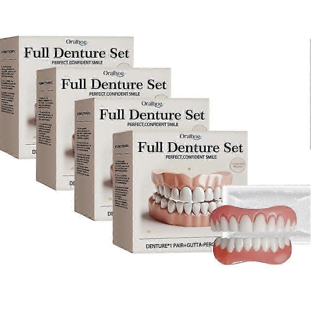 Advanced Customized Full Denture Set, Silicone Reline Denture Set