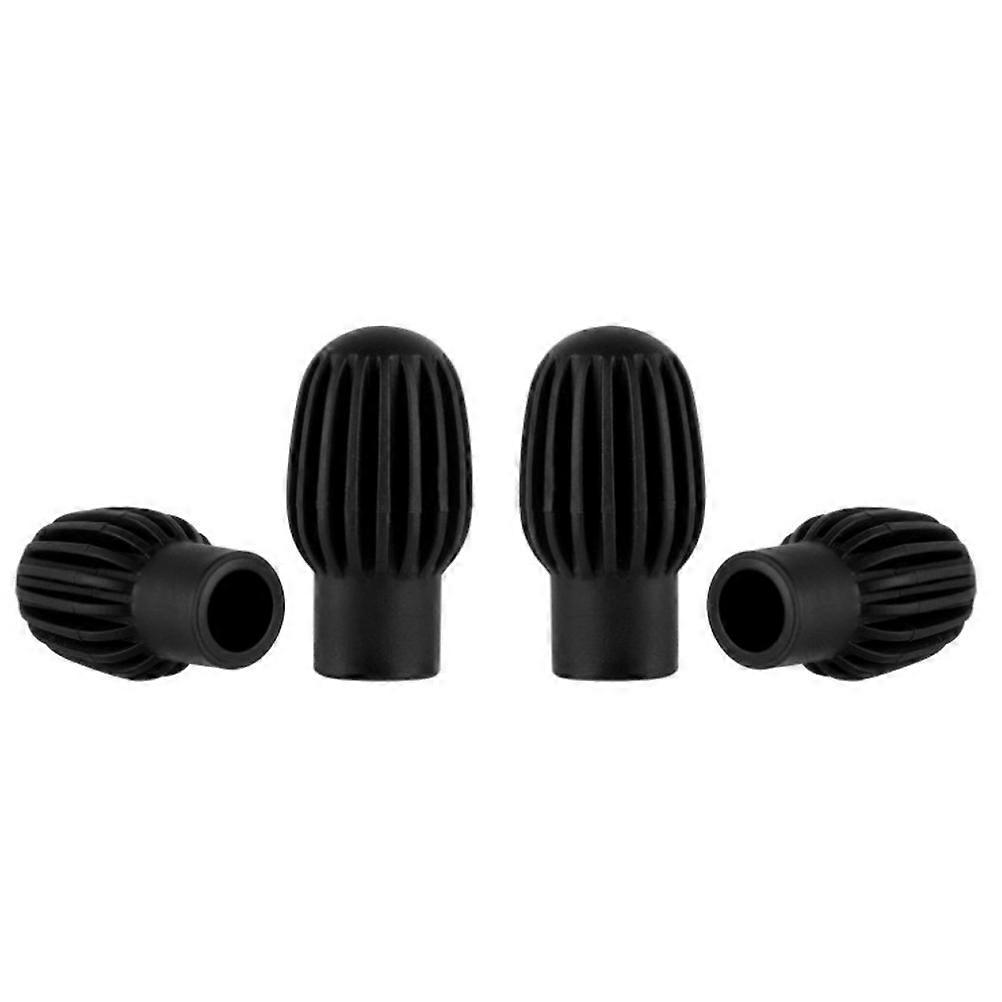 4 Pcs Silicone Drumstick Head Sleeve Silent Practice Tips Percussion Mute Musical Instruments Accessory