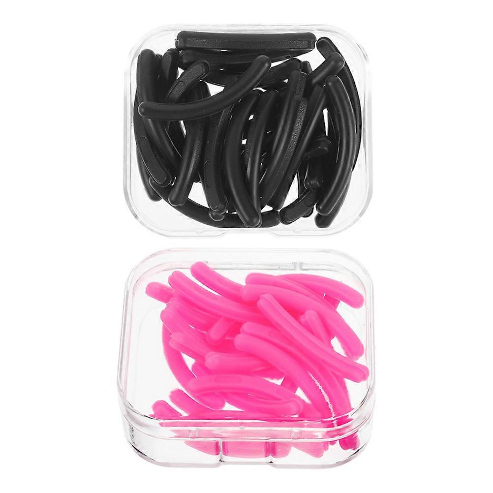 Eye Lash Curler Refills Comfortable Use Silicone Material 3.00X0.30X0.30cm 2 Boxes