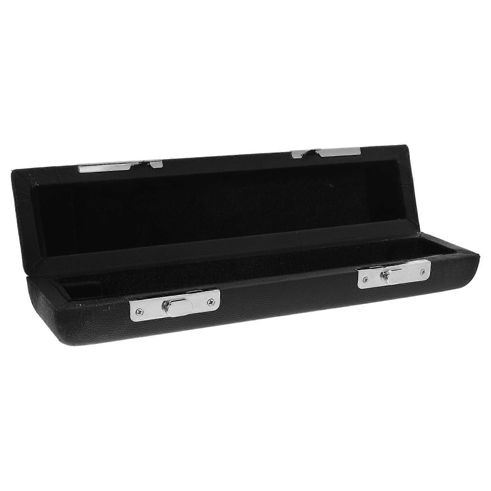 Leather Piccolo Storage Box, Wooden Case for Musical Instruments, Safe, Portable, and Easy to Use.