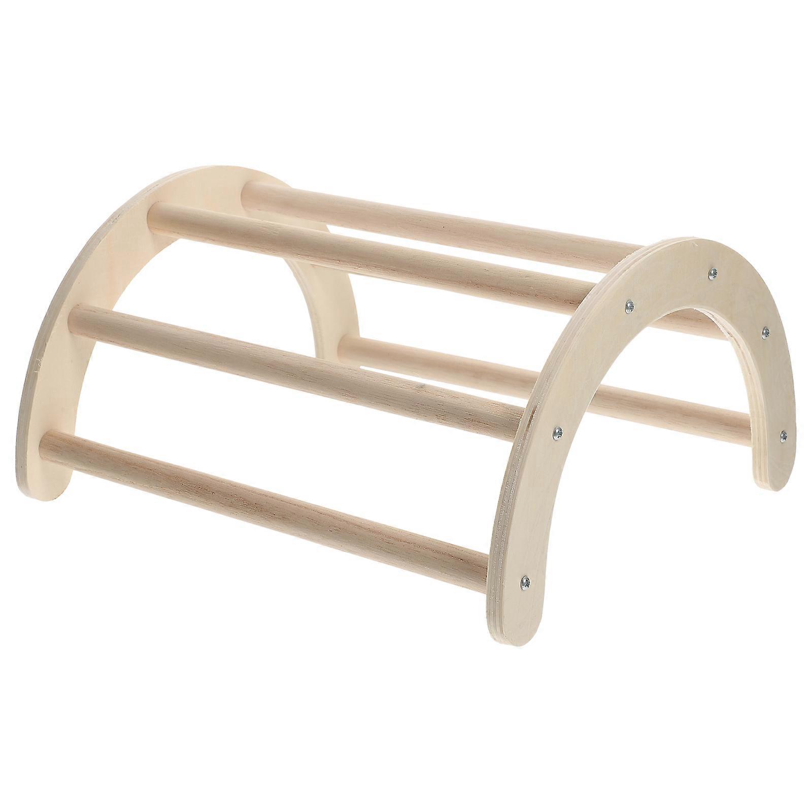 Natural Wood Chicken Perch Stand with Sturdy Polished Roosting Bars for Coop, Brooder, and Aviary Use – Safe Exercise for Chickens, Parrots, Macaws,