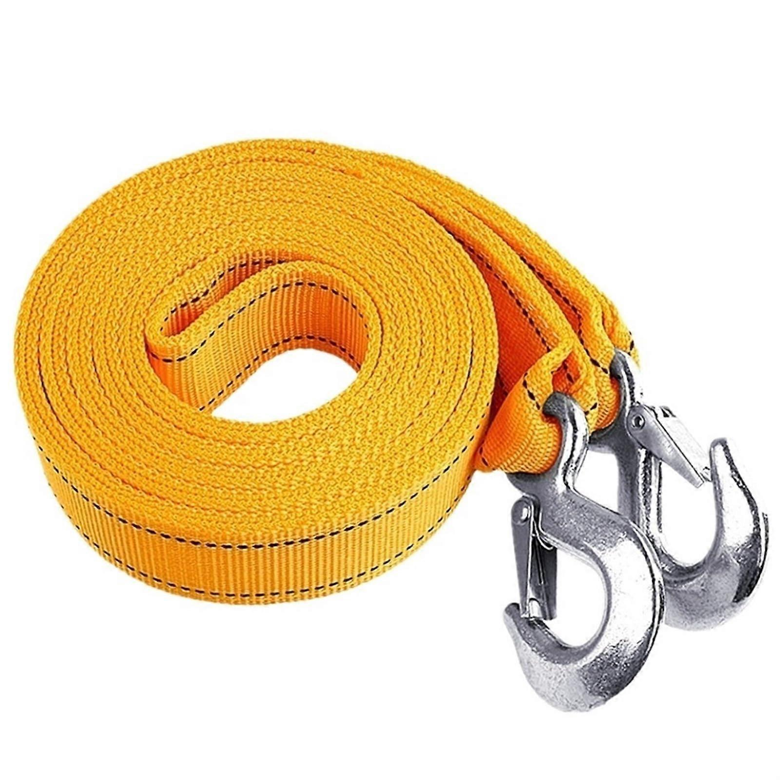 Tow rope 8T7M3 Vehicle tow strap 3-layer mountain rope for cars and trucks, 4T pulling force, 10m length