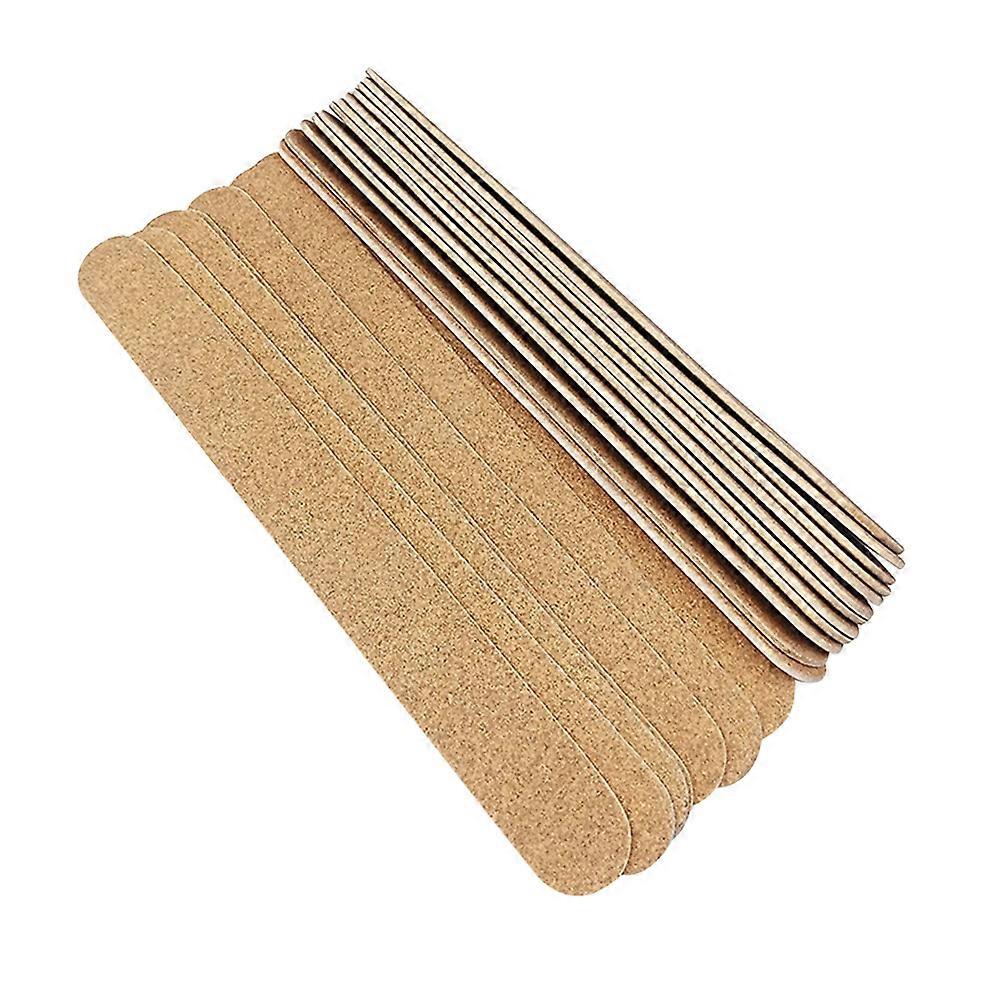 Nail Manicure Polisher Rectangular Shaping Surface Sanding Wood Abrasive Paper 20Pcs