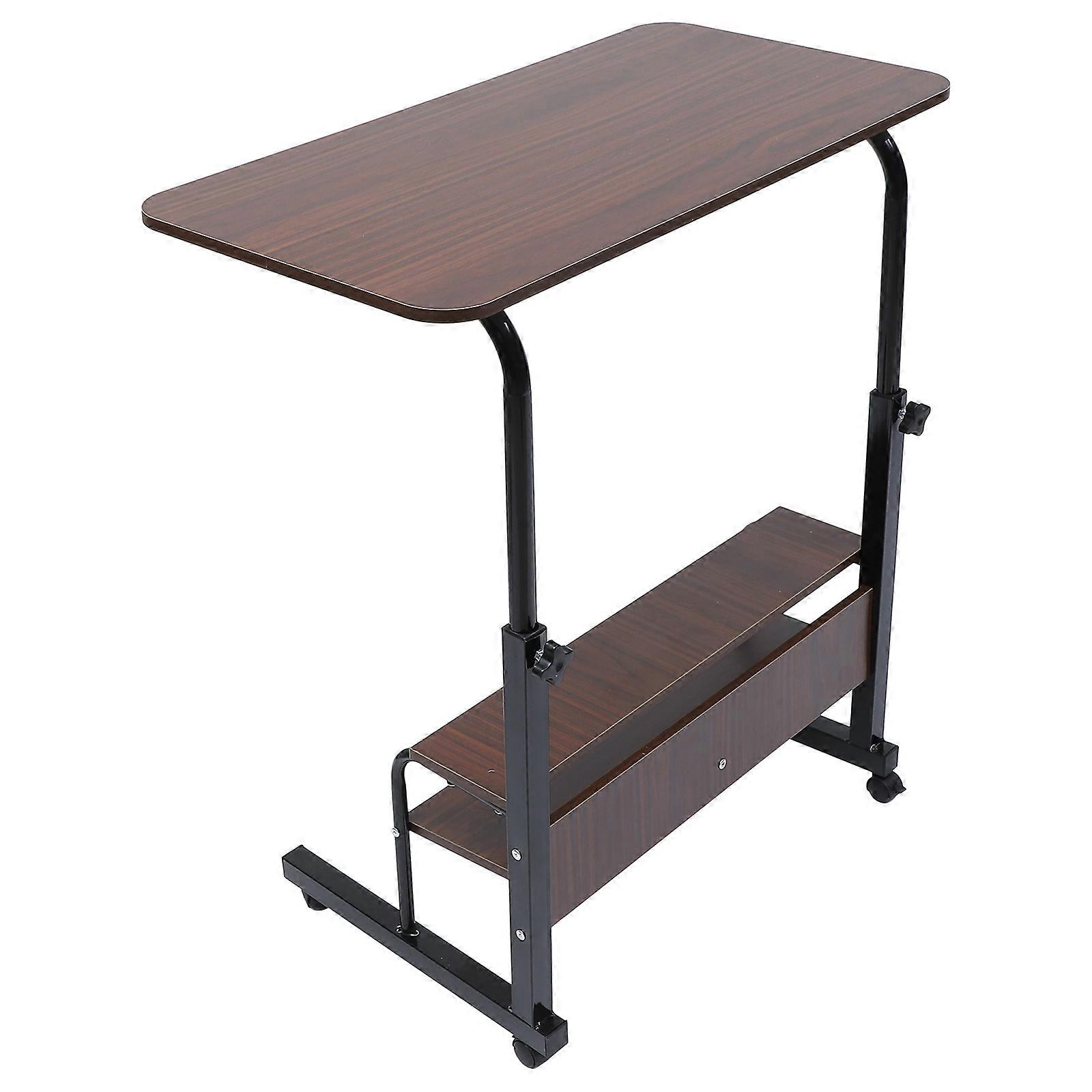 Height Adjustable Desk Office Table For Bedroom Rectangular Shape Wood Material 1Pcs