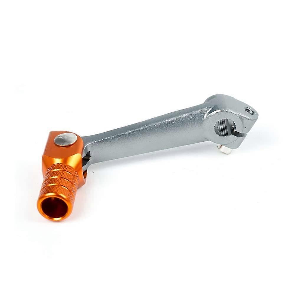 Folding Gear Shift Lever for TTR 125 CNC Aluminum for Kayo T2 T4 T4L (Silver Orange)