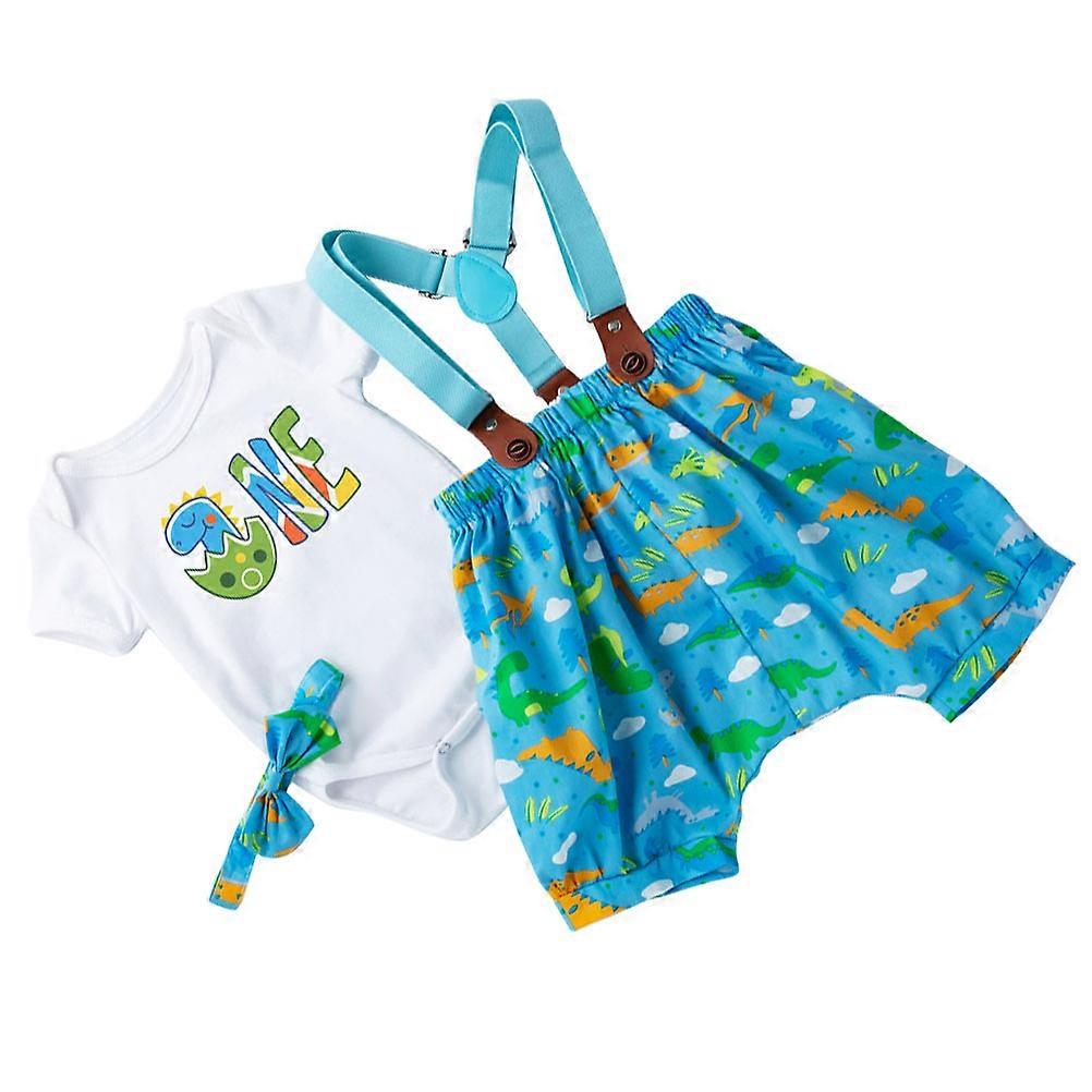 Boy Photography Outfits Baby Jumpsuit Suitable for Family Day Blue 41x53cm Breathable and Comfortable 1 Set