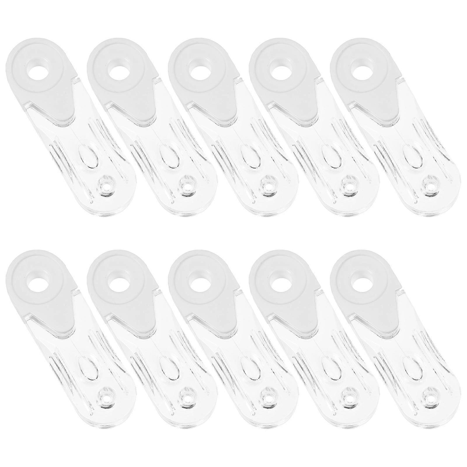 White Acrylic Curtain Ring for Smooth Sliding Vertical Blinds with Material 10pcs