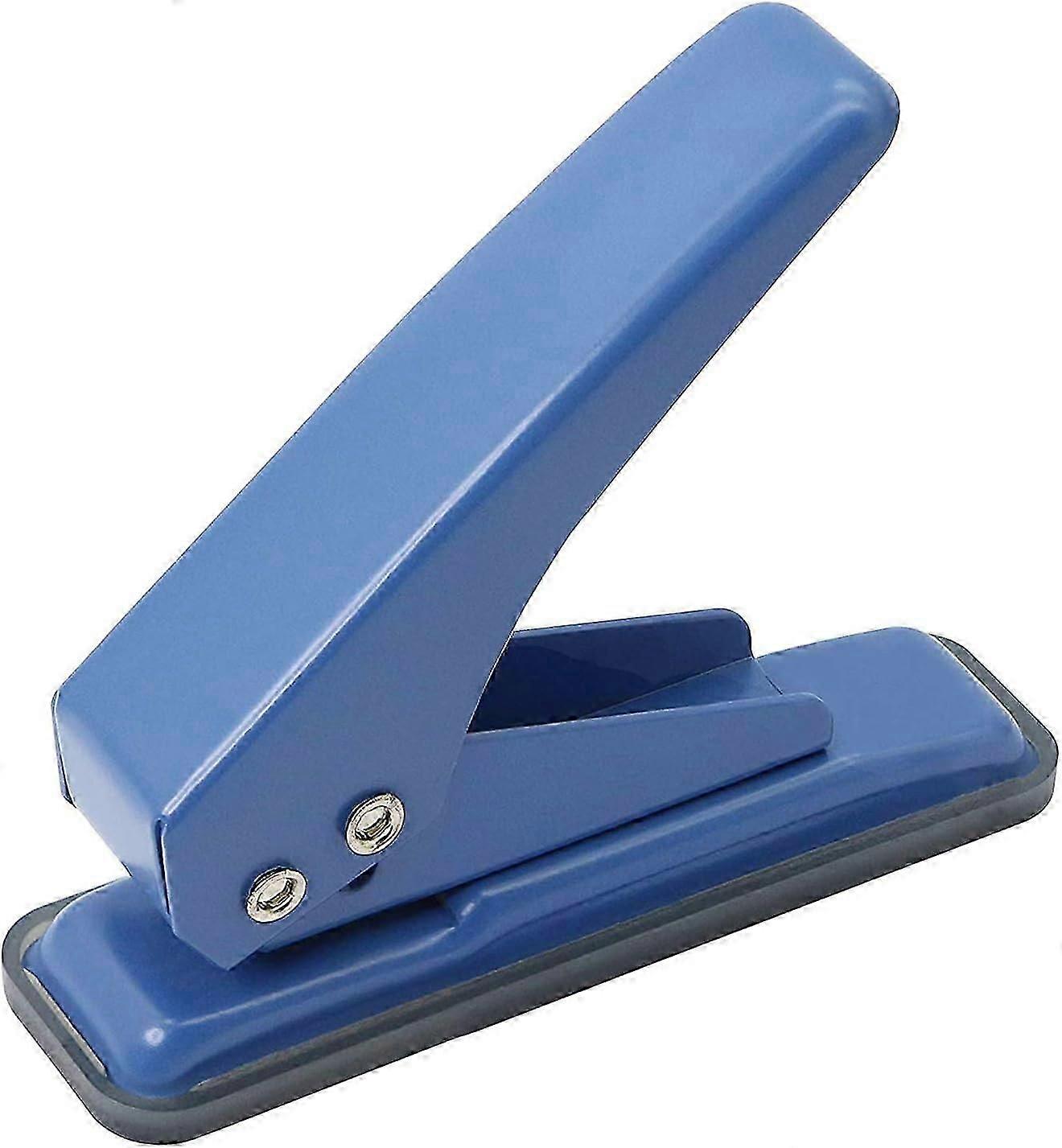 Single Handheld 1/4 Inches Hole Puncher, 20 Sheet Paper Hole Punch Capacity Metal Hole Puncher With Skid-resistant Base