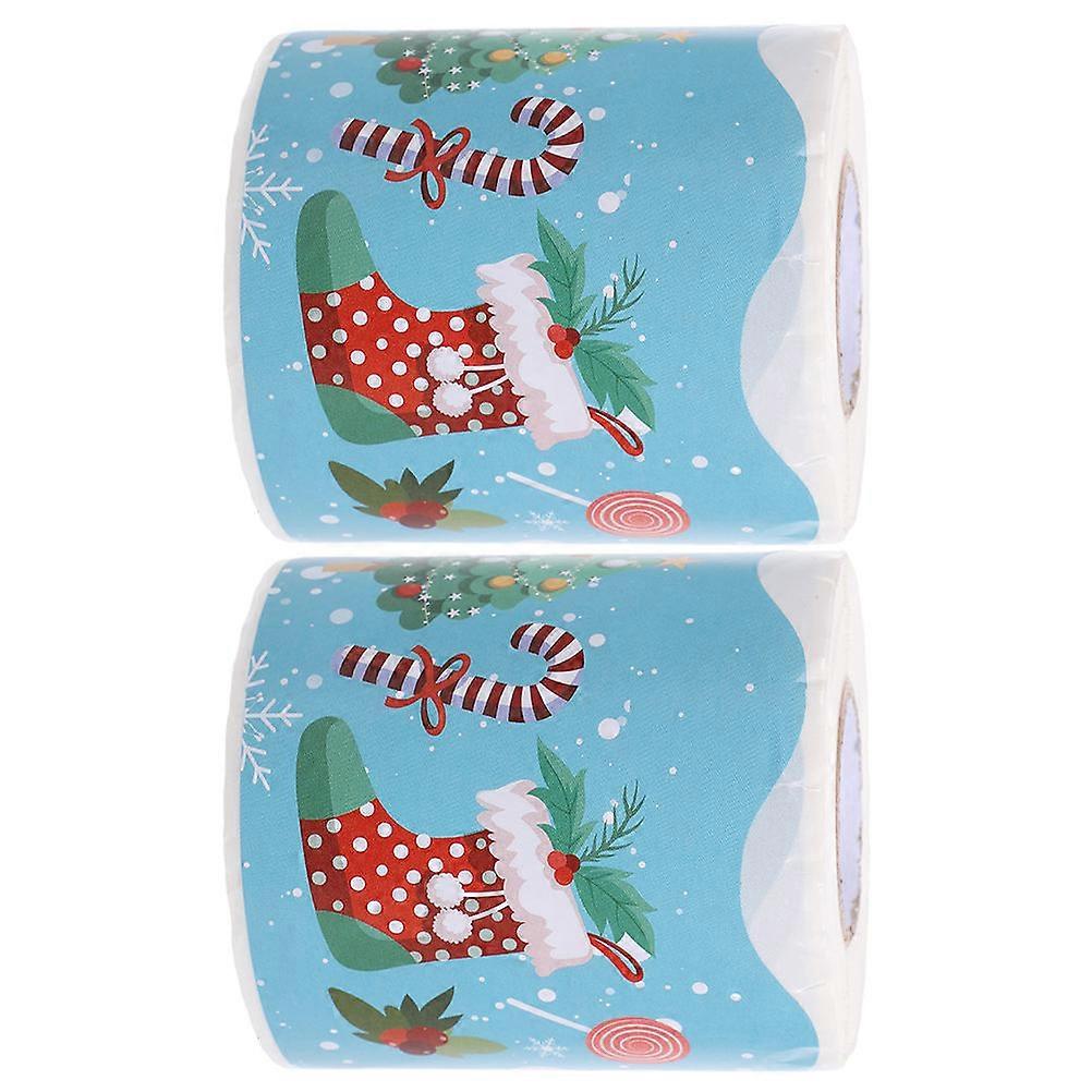 Wear-Resistant Bulletin Board Border Decal Stickers Scrapbooking Multi-Colored Rectangular Shape 2 Rolls