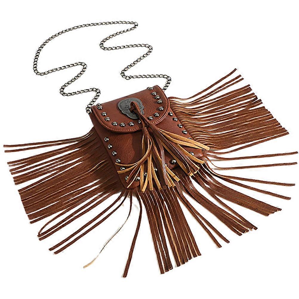 Here's a polished and professional product description based on your input:

 

**Vintage Fringe Crossbody Bag for Women – Stylish Tassel Handbag for