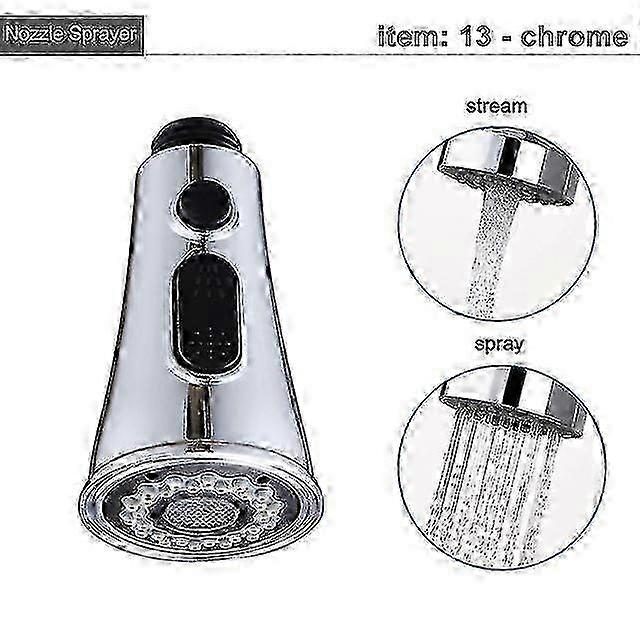 G1/2 Pull Out Kitchen Faucet Sprayer Nozzle, Tap Accessory