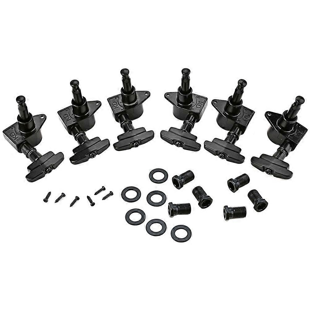 Guitar Tuning Pegs Set with Screws Durable Machine Heads for Electric & Acoustic Guitars, Easy Installation