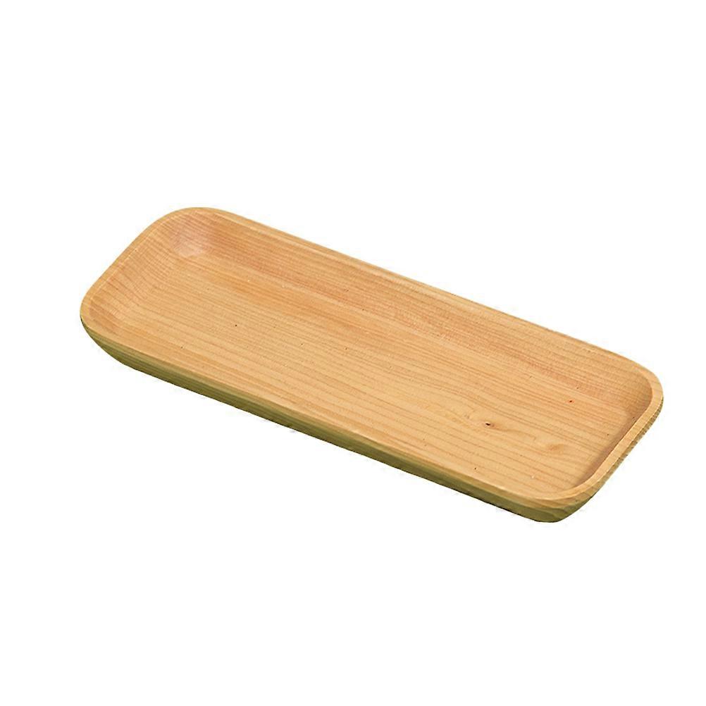 Mini Wooden Tray for Home Made of Composite Material Khaki Color Perfect for Desserts Snacks and Sushi 20.5x8x2cm