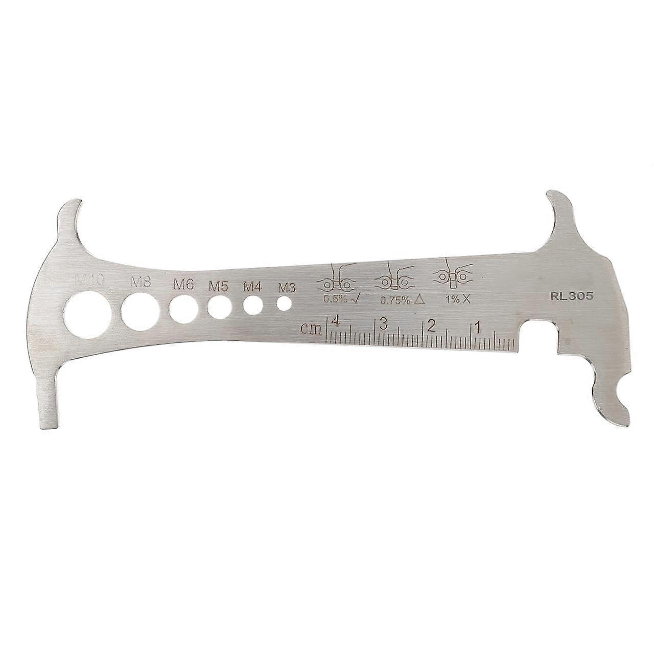 Chain Gauge Bicycle Chain Wear Indicator 3in1 Chain Tester Chain Wear Gauge for Bicycles
