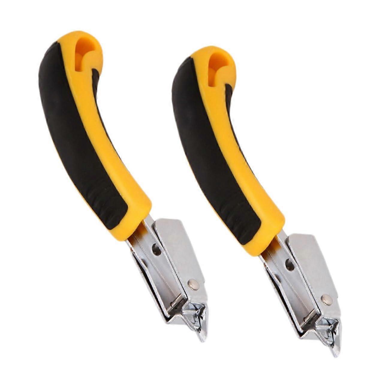 Nail Puller Tool 2-Pack Handheld High Performance Staple Remover for Office and Construction Use
