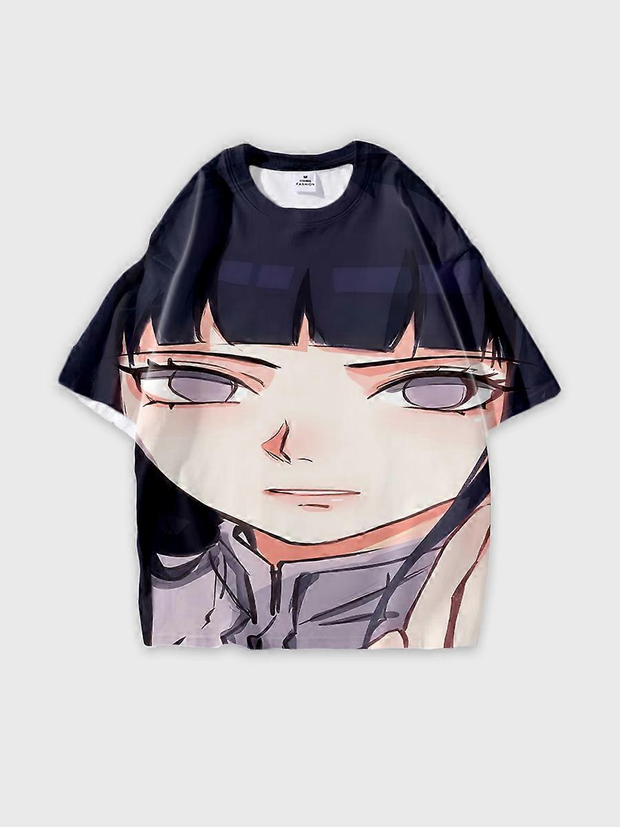 T-shirt round neck Role Pattern loose short sleeve D1588