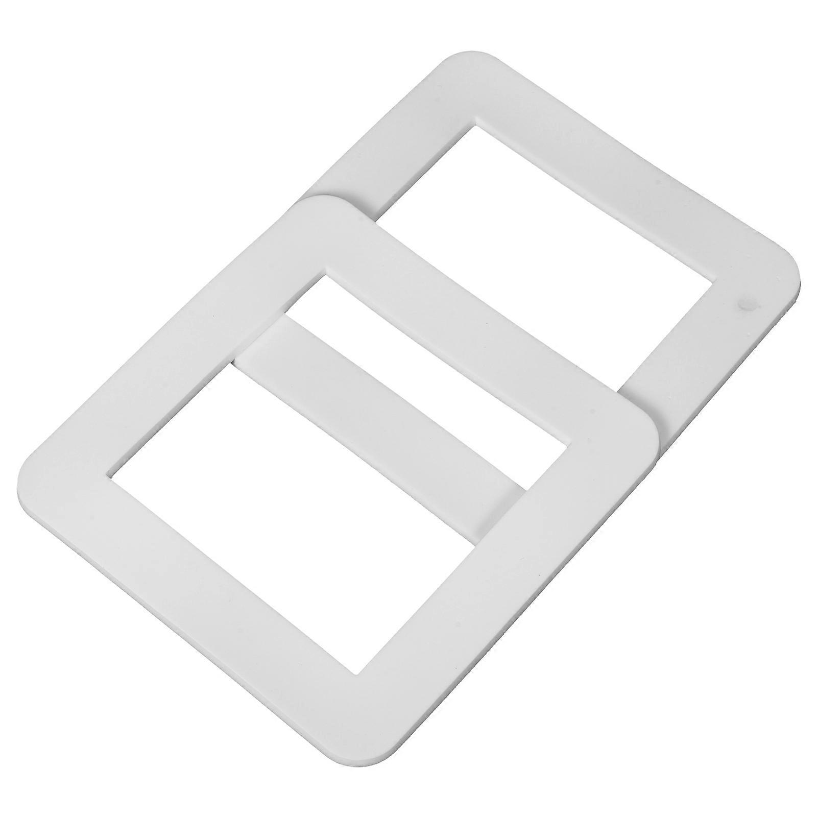 Switch Plate Cover Silicone for Decoration 2Pcs White Socket Protection