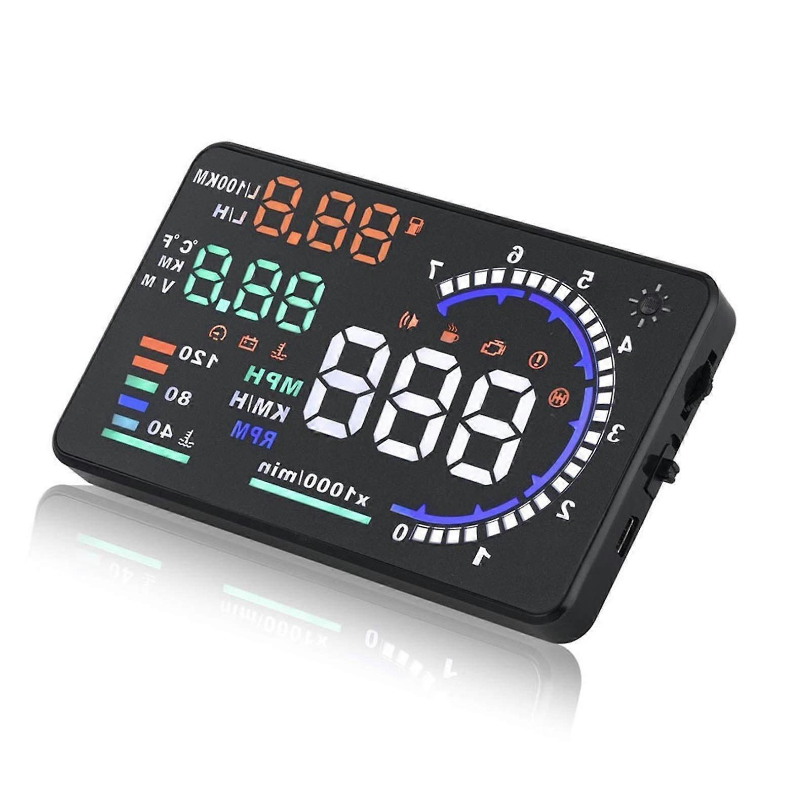 HeadUp Display Auto HUD 5.5 'A8 Windshield Projector OBD Scanner