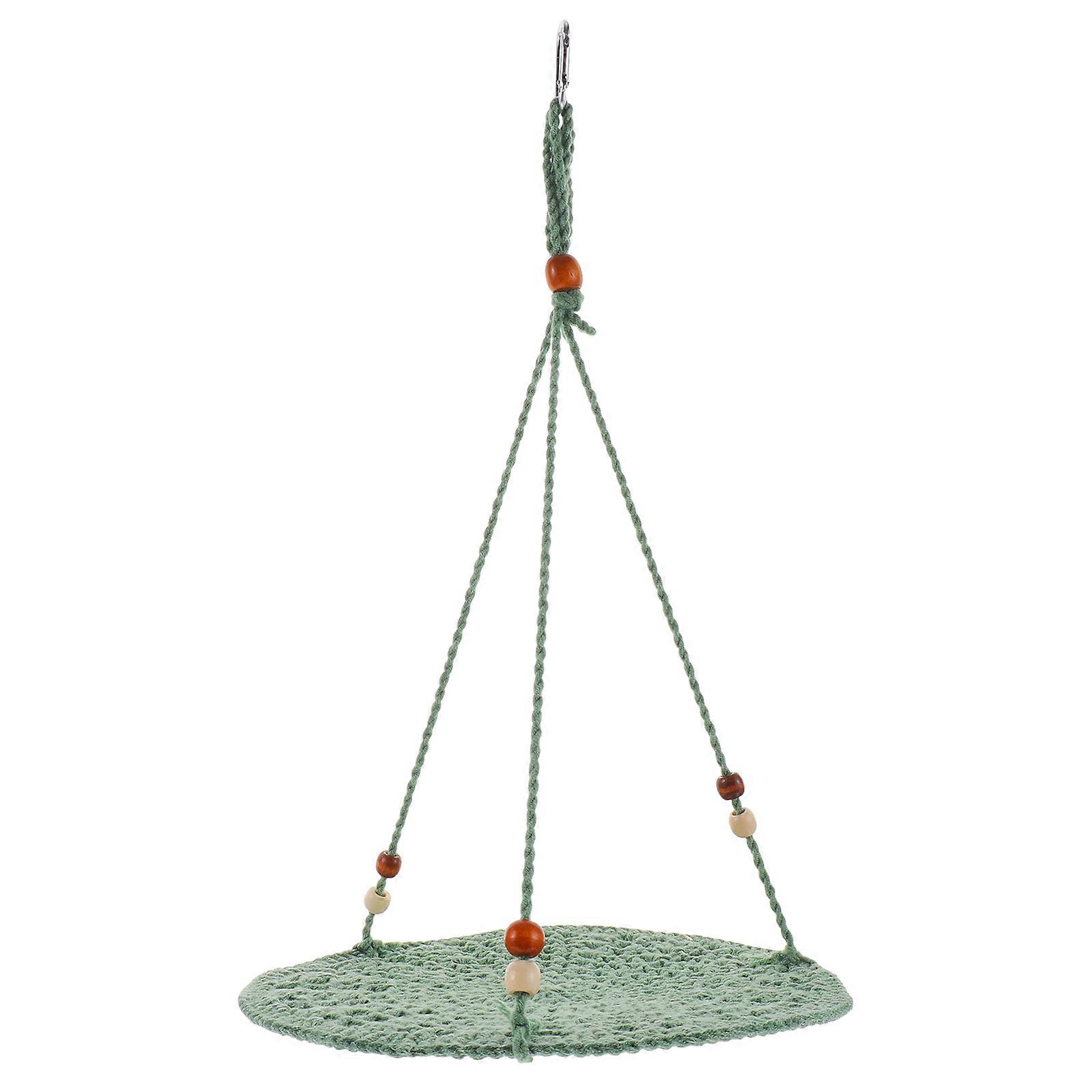 Durable Cotton Rope Reptile Hammock for Lizard Pets Green Lightweight and Easy to .87"x3.94"