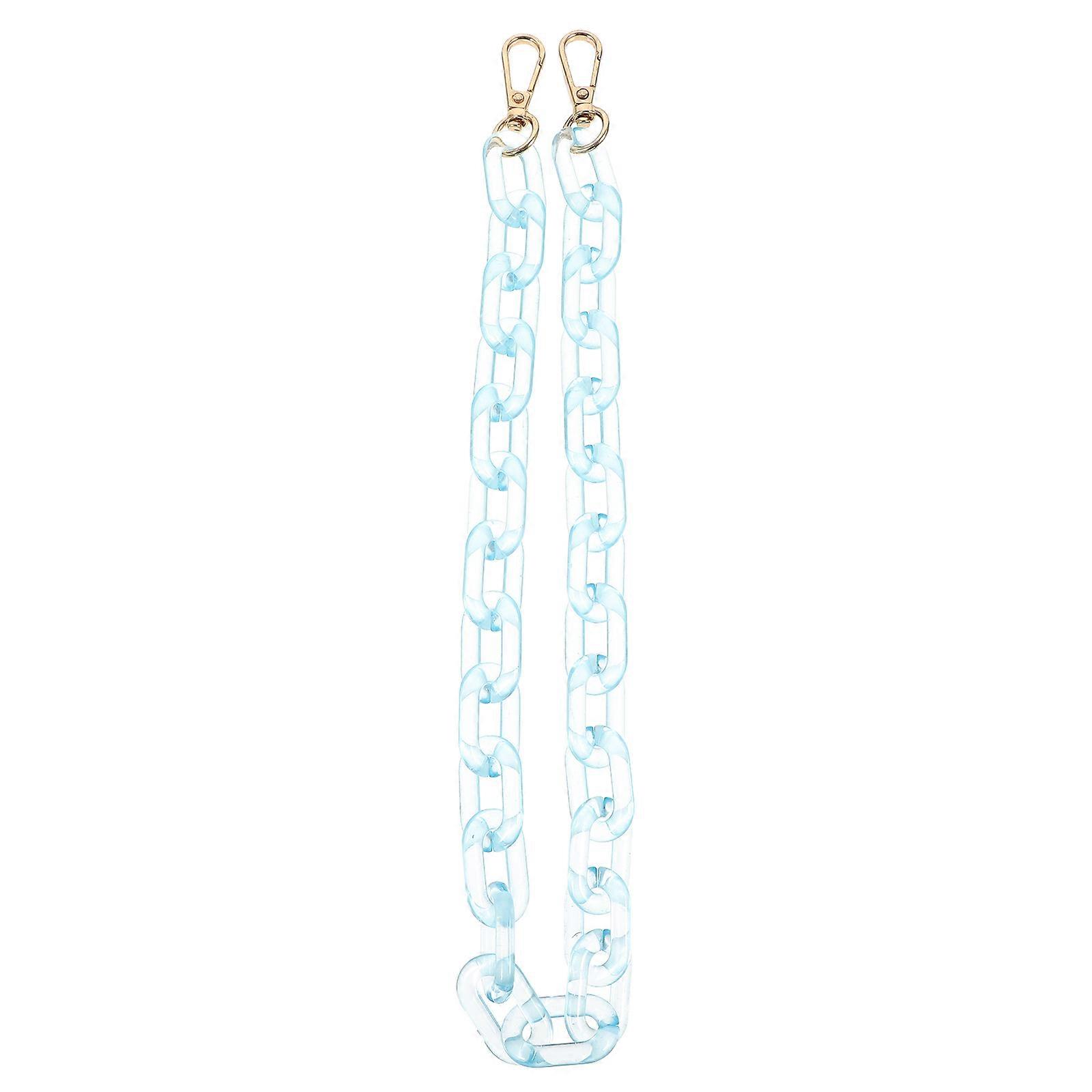 Skyblue Acrylic Bag Chain with Rings for Easy Attachment Great for Decoration and DIY Projects 10.2 Inches