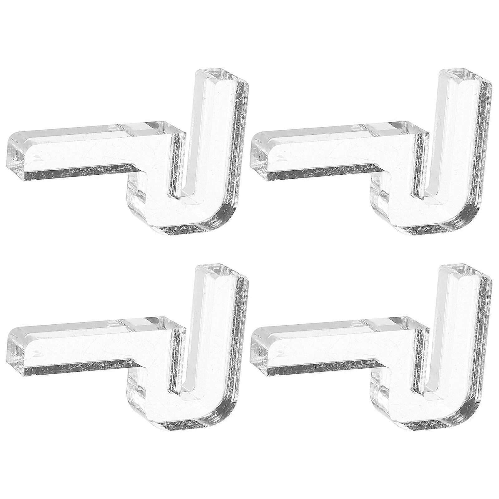 Aquarium Cover Support Bracket Wide Compatibility Durable Material Enhances Appearance 4Pcs