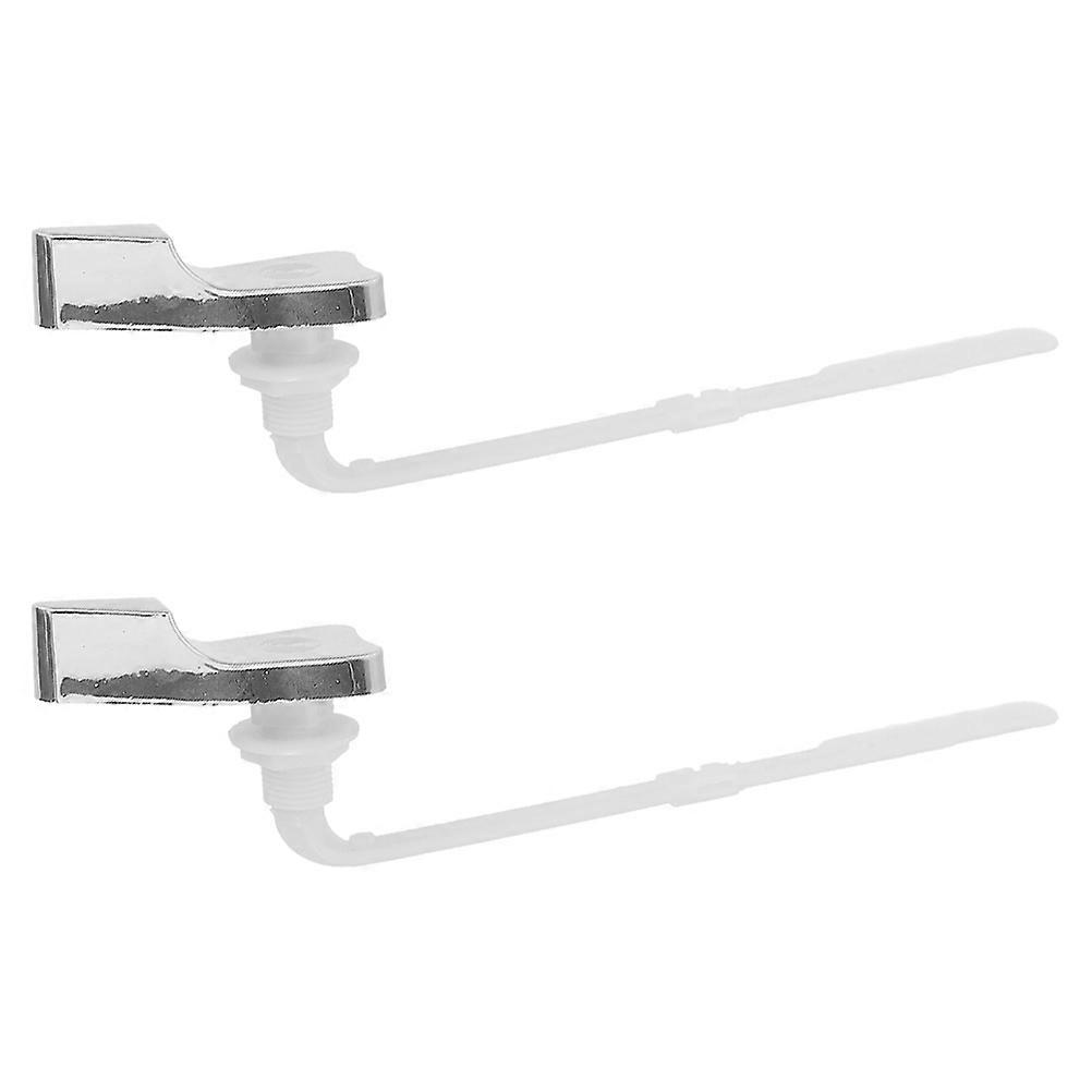 Plastic Toilet Flush Lever Handle Replacement 2pcs Universal Flush Handle for Toilet Tank Trip
