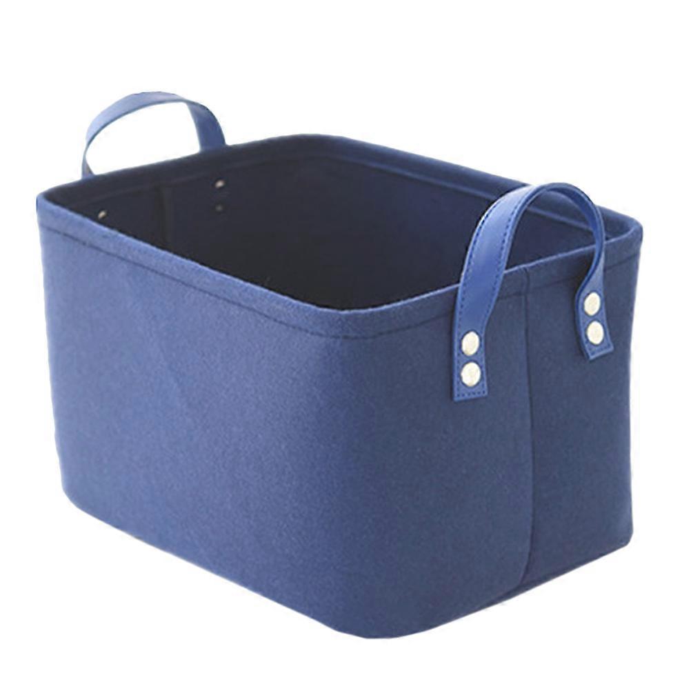 Sundries Storage Basket 1Set Bathroom Storage Blue Simple Functional Design