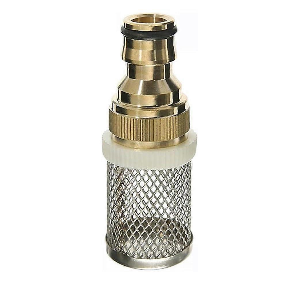 Filterfußventil 1 Zoll Edelstahl Mesh Filter für Gartenbewässerung und Waschsysteme mit 1/2" Anschluss
