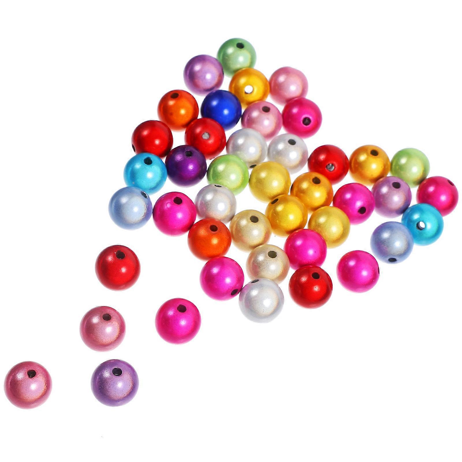 Acrylic Round Beads For DIY Jewelry Making Activities Suitable For Craft Enthusiasts In Multi Color 12mm Size 1 Set
