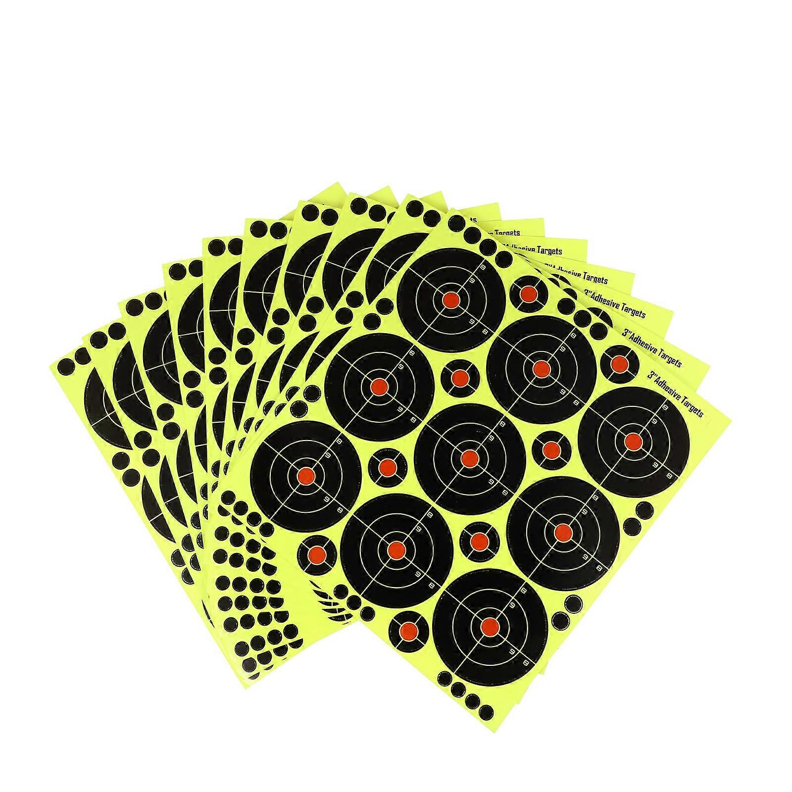 Aim Paper Self-Adhesive Target Stickers Suitable For Shooting Practice 10 Sheets Rectangle For Use