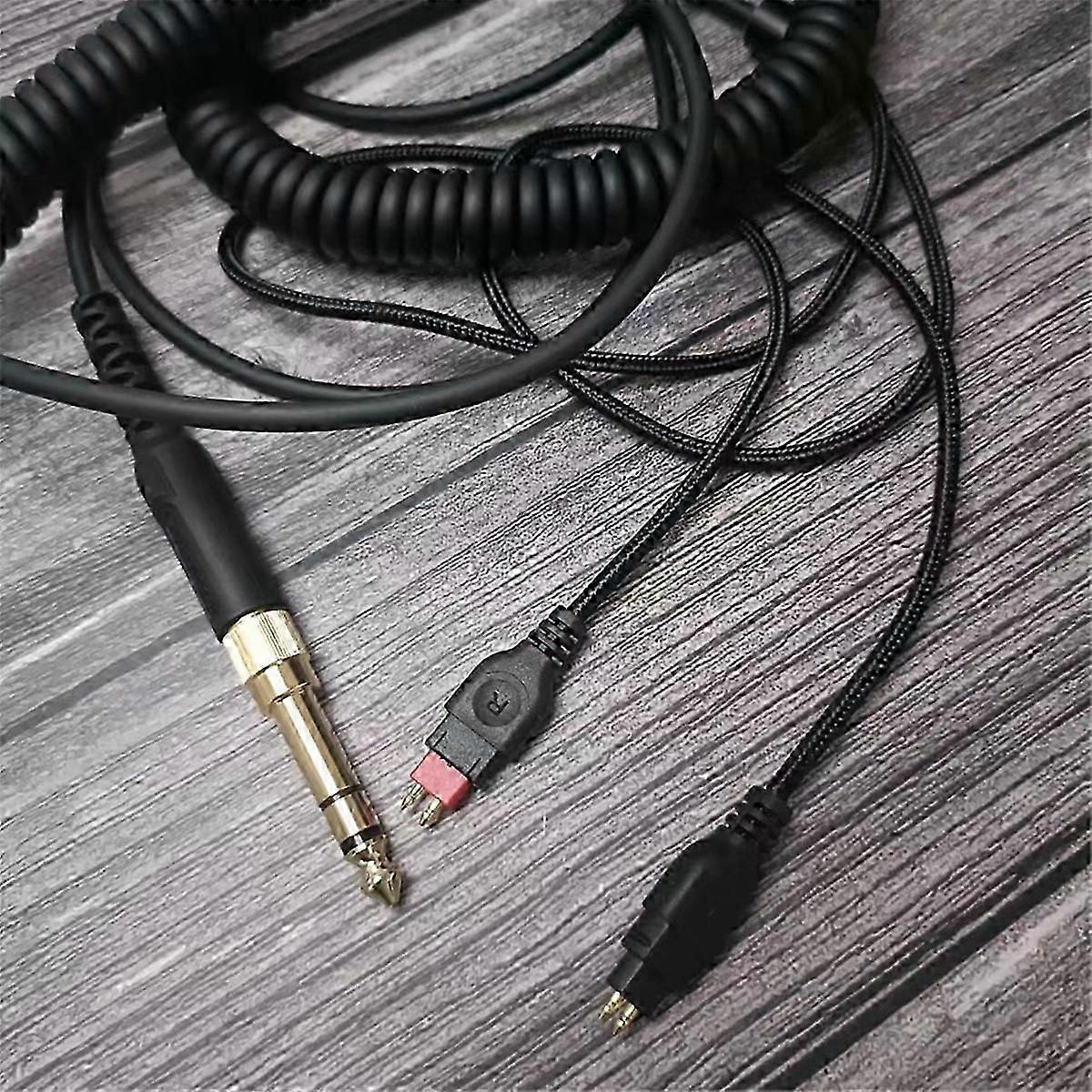 Headphone Audio Cable Spring Connection Cable Upgrade Cable Reel
