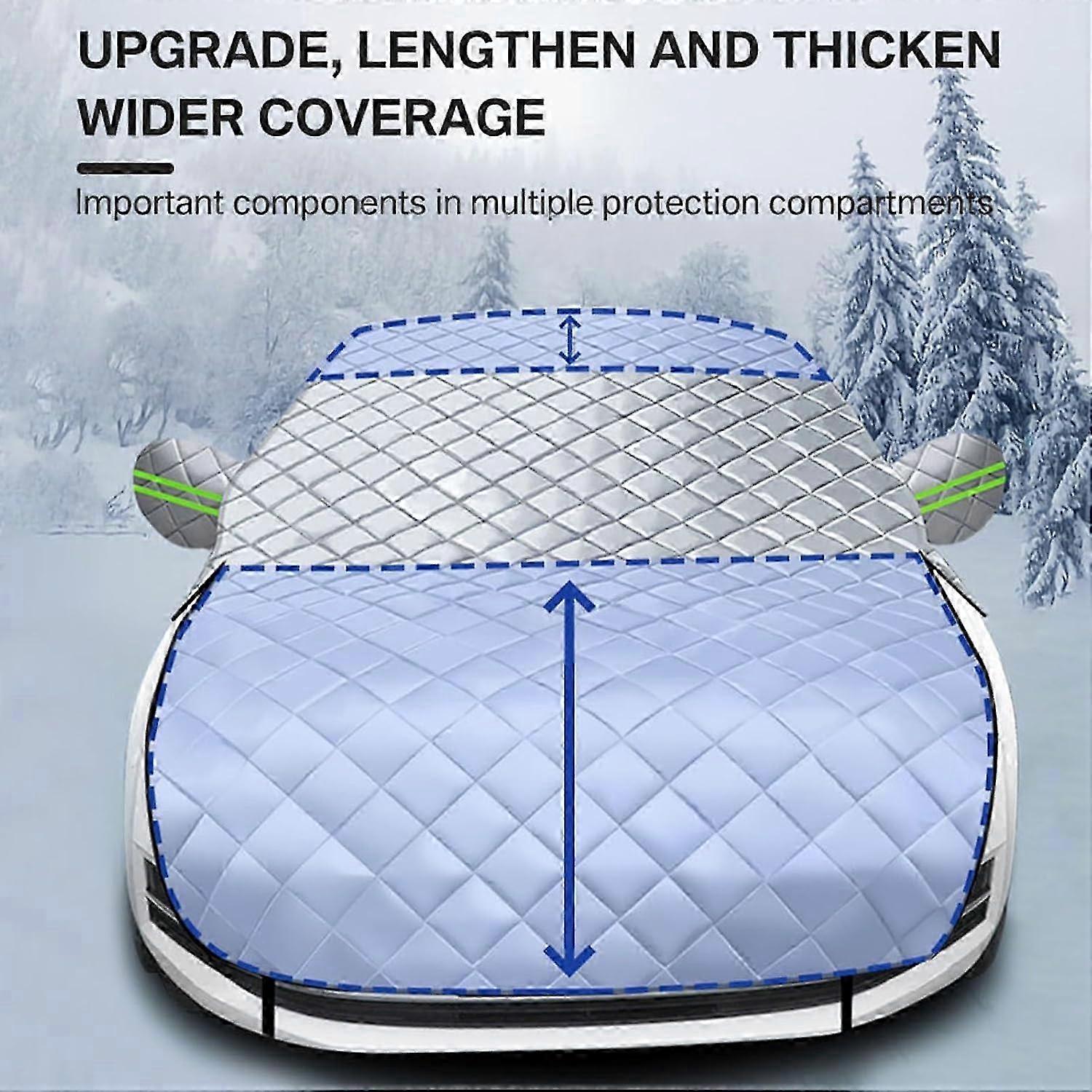 Half Car Cover for Aston Martin DB7 DB9 DBS DBX Le Mans - Waterproof Dustproof UV Resistant Anti-Hail Reflective Half Cover