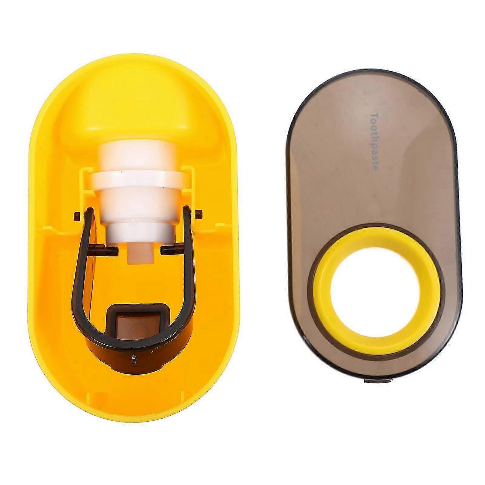 Toothpaste Squeezing Tool Household Toothpaste Squeezer Multipurpose Bathroom Use Yellow Automatic Toothpaste Squeezing 1 Set