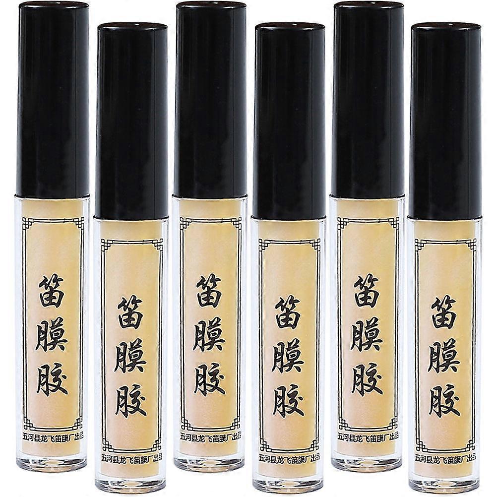 Flute Liquid Glue 6Pack For Flute Players Practice Performance 8.00X1.20X1.20Cm Assorted Color Adhesive Repair Tools