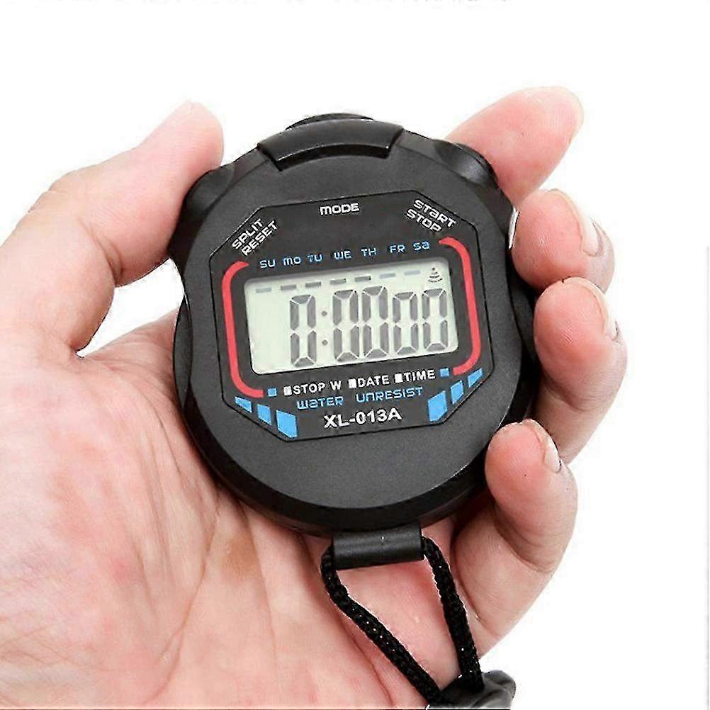 Waterproof & Shockproof Sports Stopwatch Timer with Countdown & Calendar - Perfect for Swimming, Running & Training Activities
