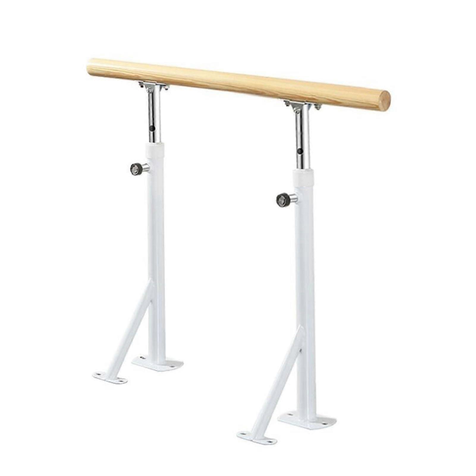 Portable Balance Ballet Barre for Home Studio, HeightAdjustable 80–115 cm, White 100cm