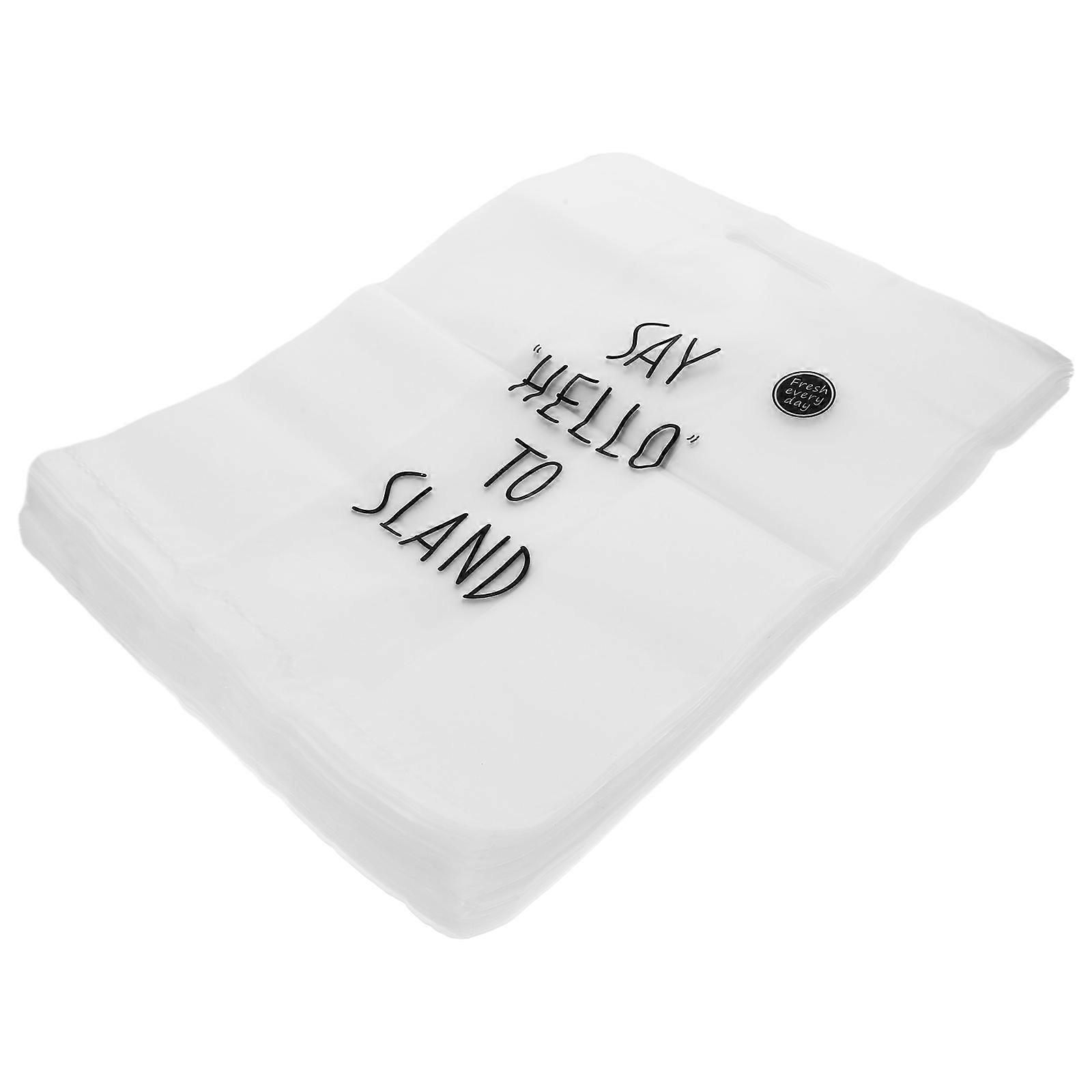 50Pcs Bakery Packing Bag Biscuit Pouches Transparent Chocolate Candy Snack Wrapping Bags