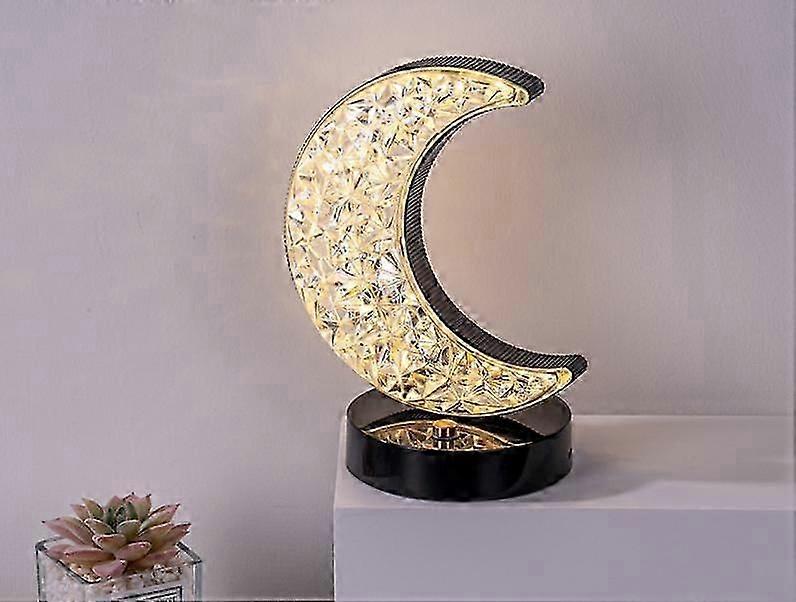 Romantic Moon Night Light with 3 Colors Modes Dimmable Touch Rechargeable Nightlight,LED Beside Lamp for Bedroom