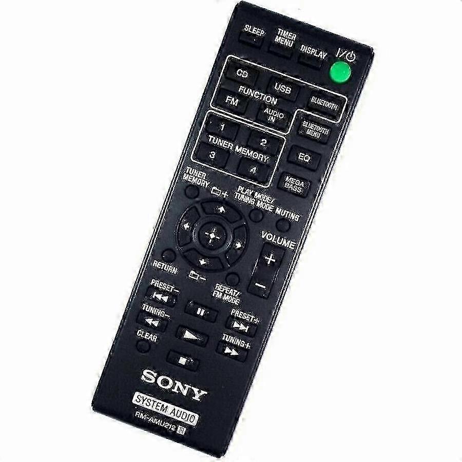 RM-AMU212 Remote Control for CMT-X3CD & HCD-SBT20 Audio Systems