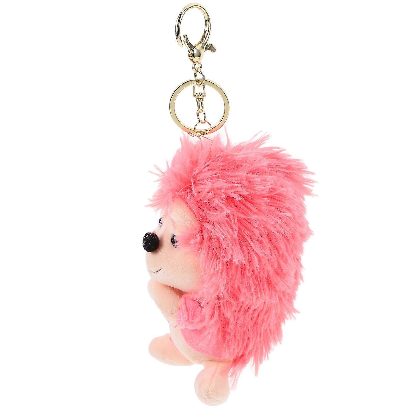 Cute Soft Hedgehog Plush Keychain Charm Fluffy Animal Hanging Ornament for Bags, Backpacks & Purses Ideal for Animal Lovers