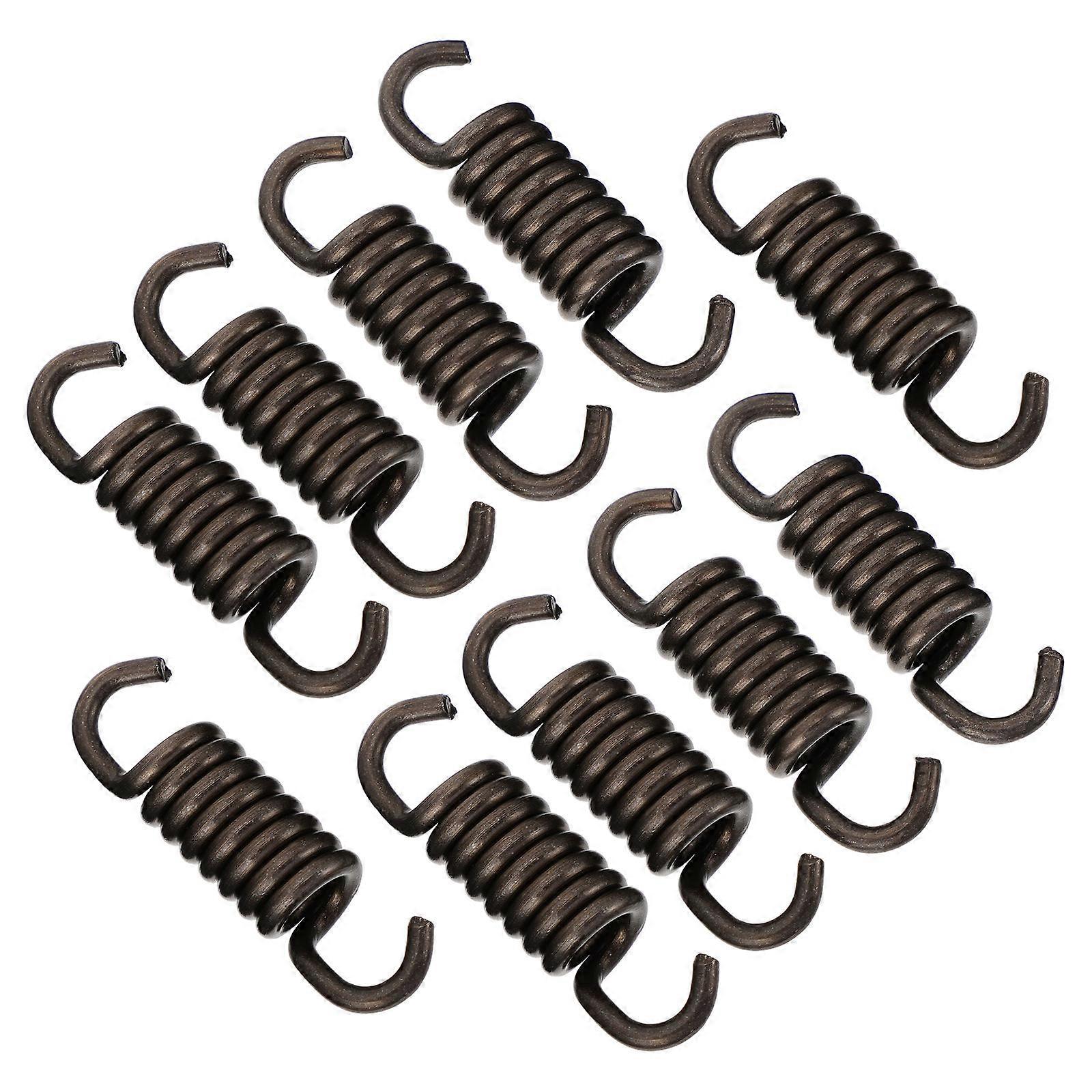 Steel Clutch Springs for Lawn Mower Accessories Efficient and Durable for Gardening Use Dark Brown 10 Pieces