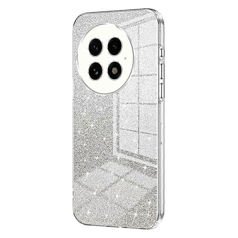 For OnePlus 13 Case Electroplating Gradient Glitter TPU Phone Cover - Transparent