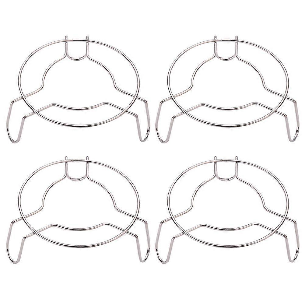 Stainless Steel Steamer Rack for Home Use Silver Color Heat Resistant and Dishwasher Safe 4 Pieces