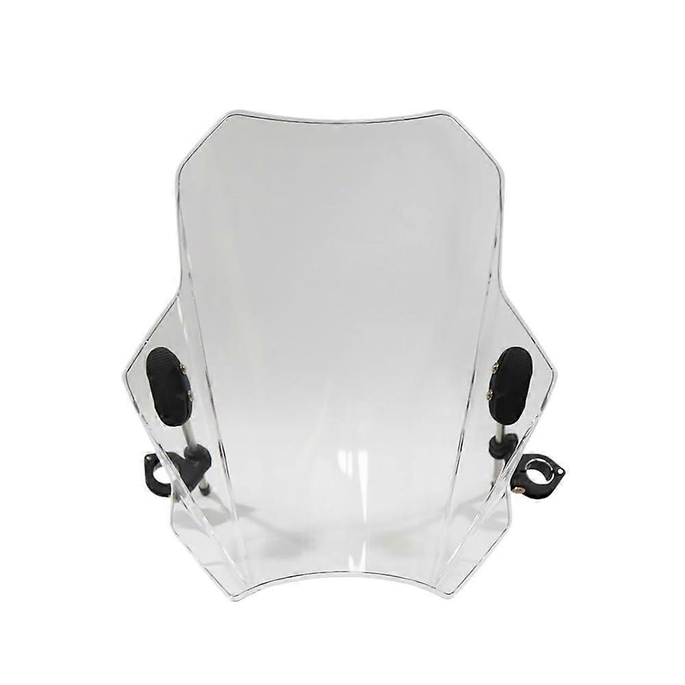 Windabweiser Clip-On Universal Motorcycle Windshield Deflector Transparent 22-28mm Clamp Size