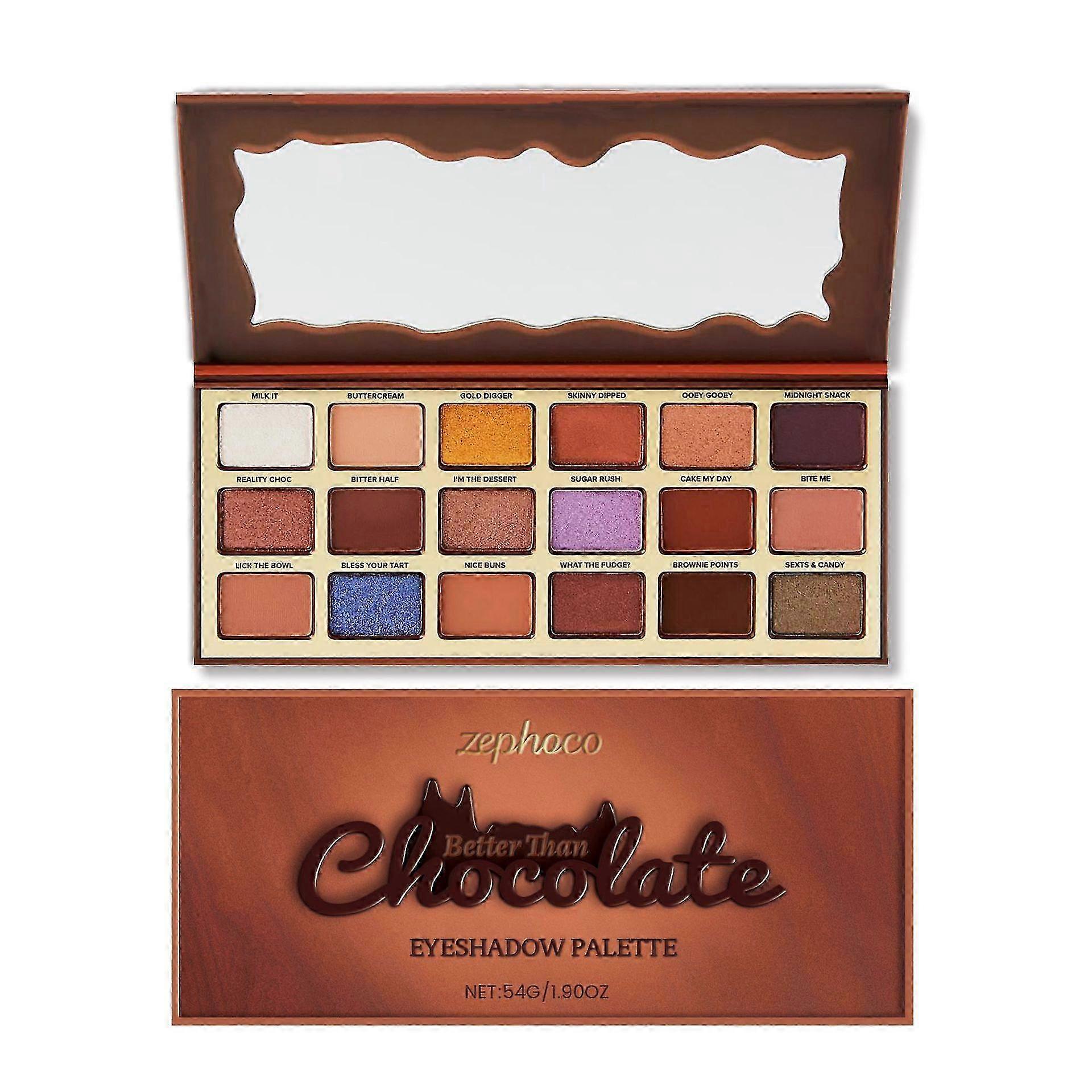 18 Color Neutral Brown Eyeshadow Palette, Warm Matte & Shimmer Shades, Highly Pigmented, Blendable, Long-Lasting, Waterproof, Travel-Friendly with Mir