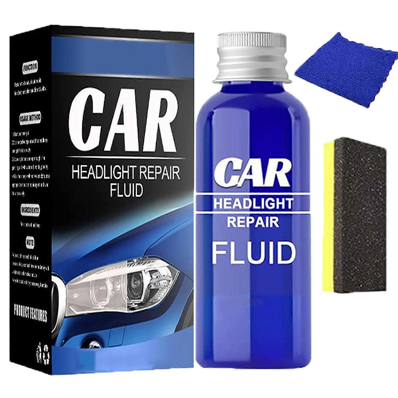Headlight Restoration Kit 50 mL Set, Headlight Cleaner For Cloudy Headlights, Restorer, Restores Clarity, Universal Fit