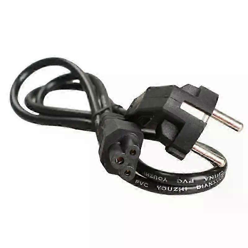 VDE Three Core European Standard Power Cord With Clover Connector For Computer And Laptop